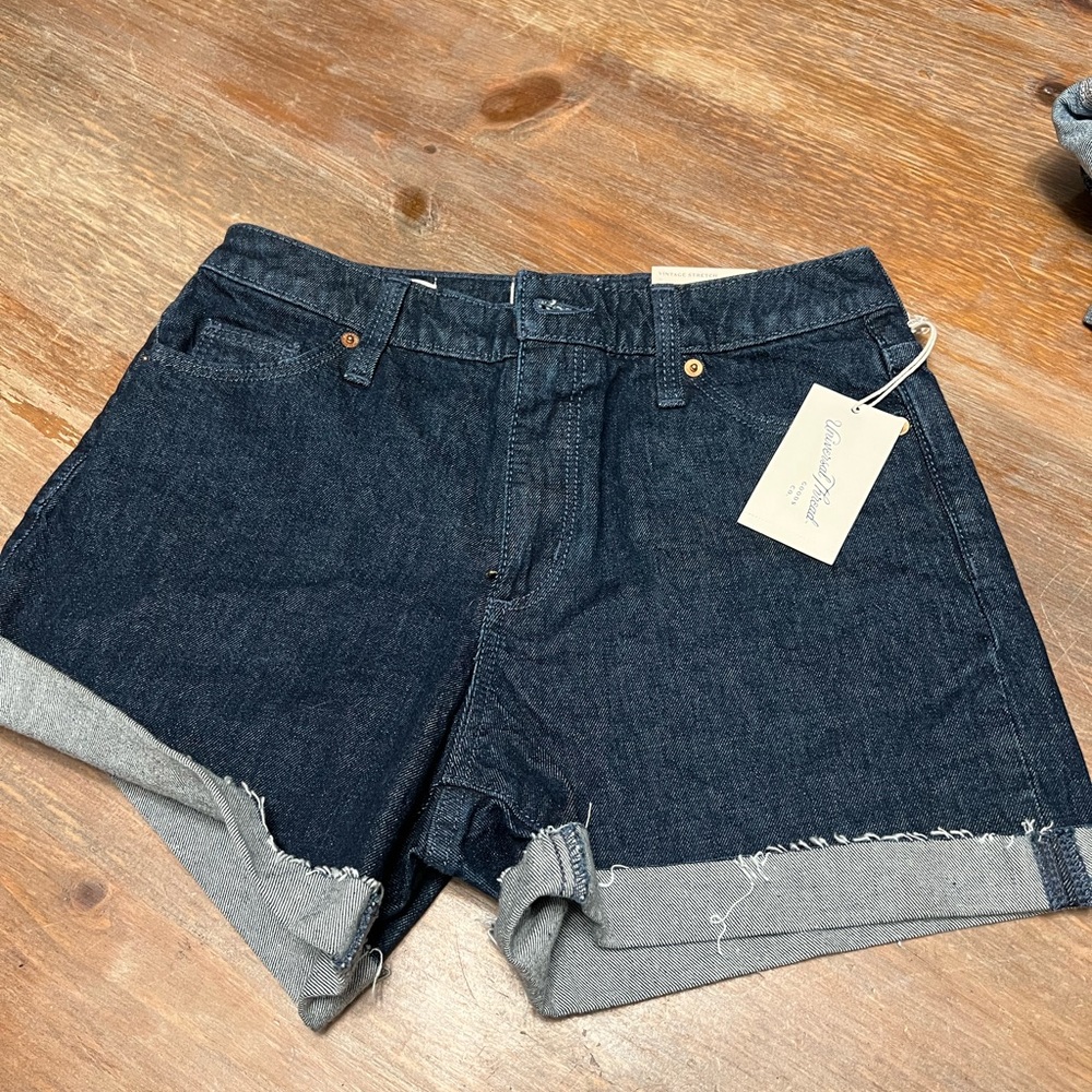 Vintage style jean shorts